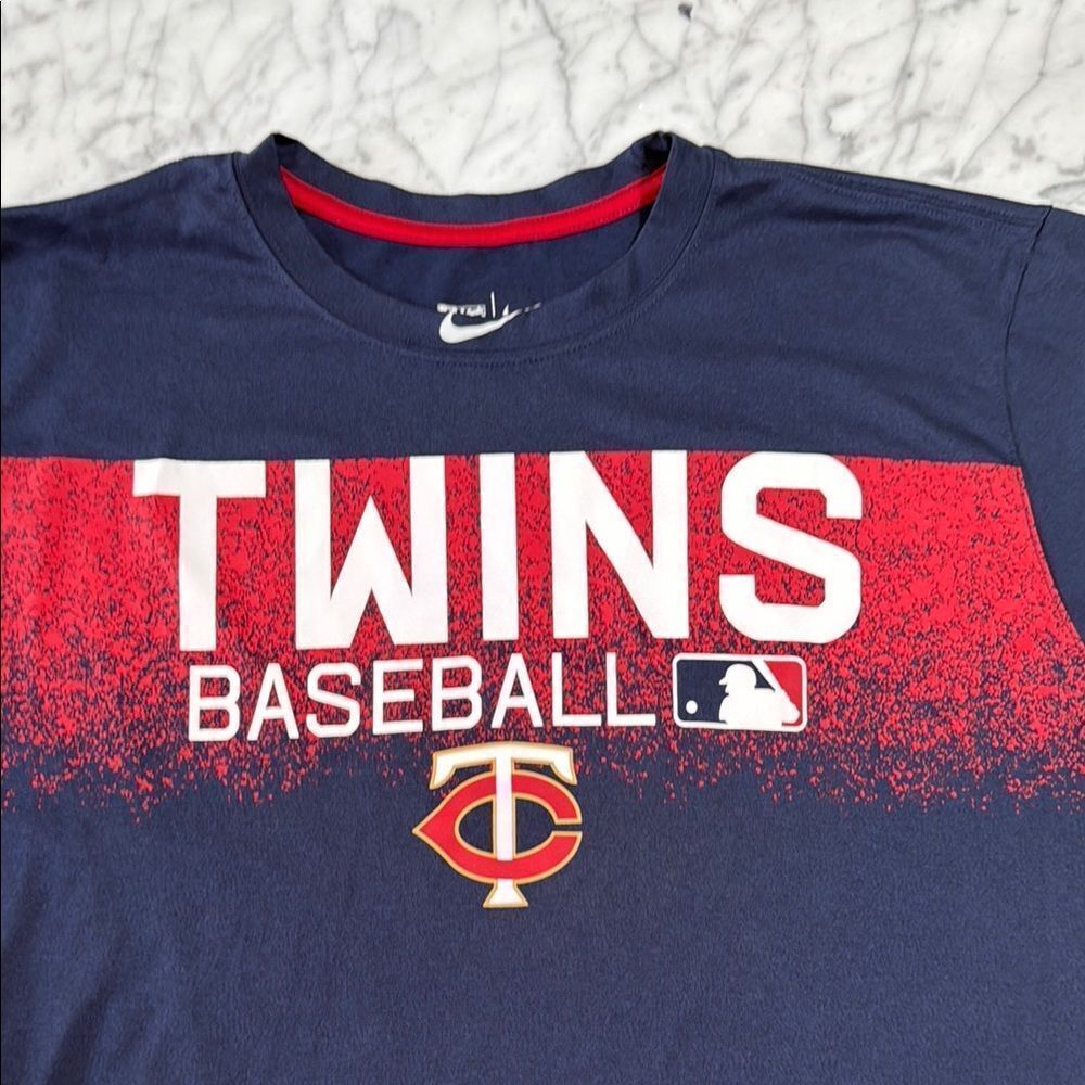 Nike Men’s Minnesota Twins Baseball DriFit T-Shirt MLB Athletic Cut Sz XL - Picture 3 of 8